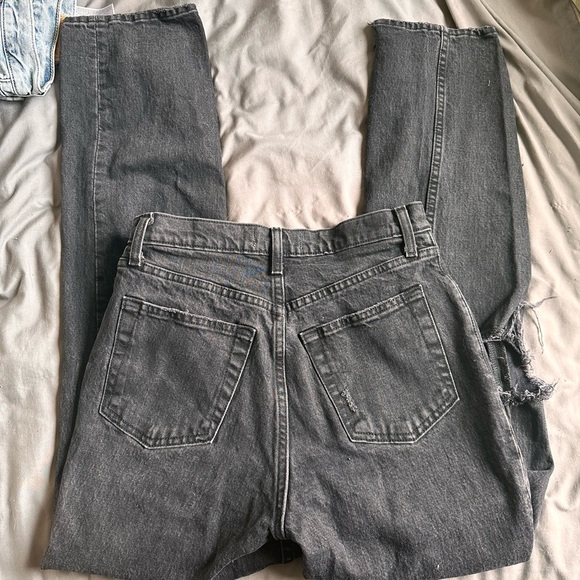 abercrombie & fitch 90’s straight ultra high rise jeans (black) - Picture 3 of 4